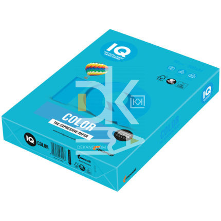 Бумага IQ "Color intensive" А4, 80г/м2, 500л. (светло-синий)