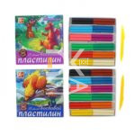 Пластилин Луч "Фантазия", 12 цветов, 210г, восковой, со стеком, картон