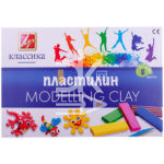 Пластилин Луч "Классика", 08 цветов, 160г, со стеком, картон