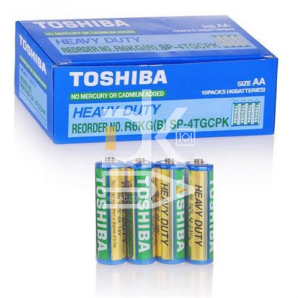 Батарейка Toshiba  AA (R06) солевая, 4SHR, 1,5V  1/40