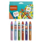 Мелки восковые Nataraj 08цв., Mini, круглые, картон, индия