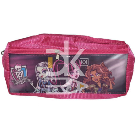 Пенал-косметичка LKC "Monster High" 210*85*40 текстиль с боковым карманом