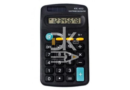 Калькулятор карманный KK-402, 8 разр.,прозрачн. клавиши, двойное питание, 114*65*20мм