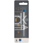 Стержень шариковый, синий, 0,8мм, Parker "QuinkFlow Ball Point", 98мм, метал.корпус