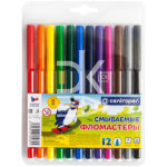 Фломастеры Centropen "Washable", 12цв., смываемые, блистер