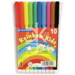 Фломастеры Centropen "Rainbow Kids", 10цв., смываемые, ПВХ