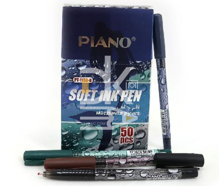 Ручка шариковая Piano "PT-1153-B" синяя, 0,7мм, масляная, 1/50