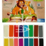Пластилин Луч "ZOO", 16 цветов, 240г, мягкий восковой, без стека, картон
