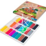 Пластилин Луч "ZOO", 24 цвета, 360г, мягкий восковой, без стека, картон