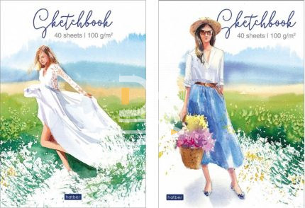 Скетчбук А5, 40л, Hatber "Красота мгновения" мягкая обл., на склейке