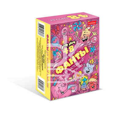 Карточная игра "Фанты для застольной компании. Веселый праздник" 48 карточек