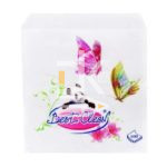 Салфетки бумажные Best Clean 24*24см 1сл., 100шт. узор лилия, белые  1/45