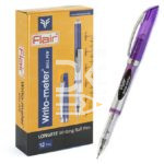 Ручка шариковая авт., Flair "Writometer" 10км, синяя, 0.6мм, 1/12