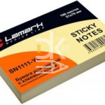 Самоклеящийся блок Lamark, 51*76мм, 100л, желтый