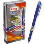 Ручка шариковая авт., Flair "Writometer DX" 10км, синяя, 0.6мм, корпус цветной ассорти  1/12