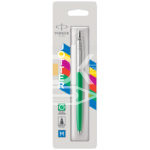 Ручка шариковая Parker "Jotter Green CT" синяя, 1,0мм, кнопочн., пластик. корпус, блистер