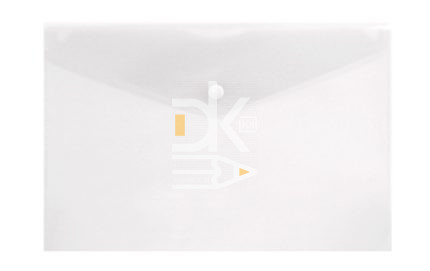 Папка конверт на кнопке Lamark А4, 180мкм, прозрачная