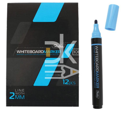 Маркер для белых досок Hatber "BM_20102" синий, пулевидный, 2,0мм,  1/12