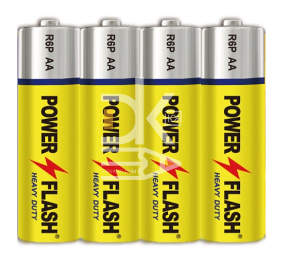 Батарейка PowerFlash AA (R06) солевая, 60SHR, 1,5V 1/60 Батарейка PowerFlash AA (R06) солевая, 60SHR, 1,5V 1/60