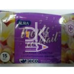 Салфетки влажные AURA 15шт TROPIC COCKTAIL  с антибактериальным эффектом