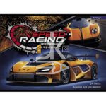 Альбом для рисования 24л., скрепка Alingar, на скрепке, мелов картон (стандарт), "Speed racing"