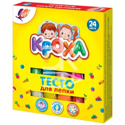 Тесто для лепки Луч "Кроха", 24 цв., 840г, картон