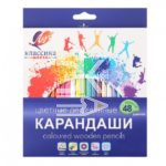 Карандаши цветные Луч "Классика", 48цв., 4М, шестигранные, заточен., картон