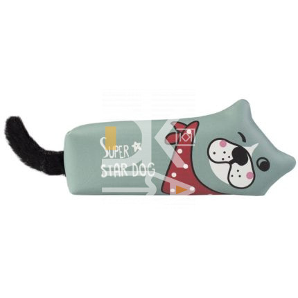 Пенал- косметичка Alingar, ПВХ, молния, 230х95х35 мм, "Super star dog"