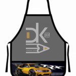 Фартук для труда " Пчелка " ФДТ-5 Yellow Car, с карманом, печать на ткани