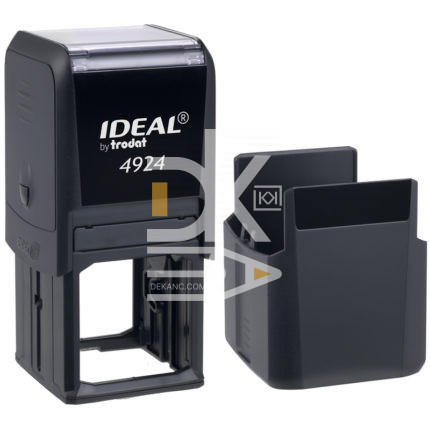 Оснастка для штампа и печати IDEAL, 40*40мм, пластмассовая, с крышкой