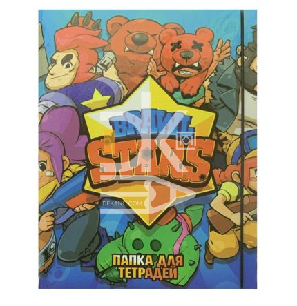 Папка для тетрадей VSP А5, 1 отд., тверд. картон, на резинке "Brawl Stars"