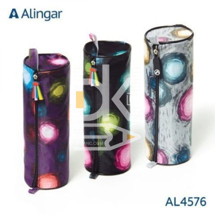 Пенал тубус Alingar, ткань, молния, "Яркие Круги"