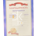 Благодарность А4 Miland