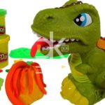 Тесто для лепки Play-Doh "Динозавр", 03 цвета, модель динозавра T-Rex, формы