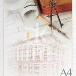 Папка для черчения 10л., А4 Hatber "Архитектура " без рамки, 190г/м2