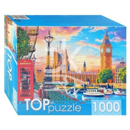Пазл 1000 эл. Рыжий кот "Великобритания. Лондон" TOP 685*485мм