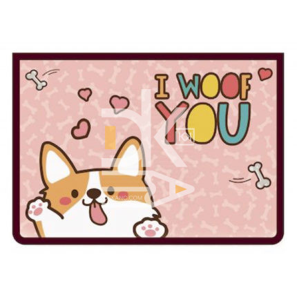 Папка для труда Пчелка А4, 1 отд., на молнии сверху, "Woof"
