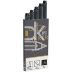 Картриджи чернильные Parker "Cartridge Quink" смываемые черные, длинные 5шт., картонная коробка