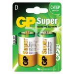 Батарейка GP R20 алкалиновая, 2CR2, 1,5V, блистер европодвес
