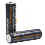 Батарейка GoPower AA (R06) солевая, 4SHR, 1,5V  1/60