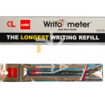 Стержень шариковый, красный, 0,6мм, Cello "Writometer 10км", 1/12