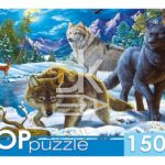 Пазл 1500 эл. Рыжий кот "Волки в ночном лесу" TOP 850*580мм
