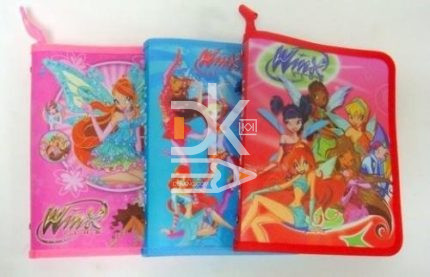Папка для тетрадей B5, 1 отд., "Beaty Girl/Winx" пластик, на молнии, ассорти