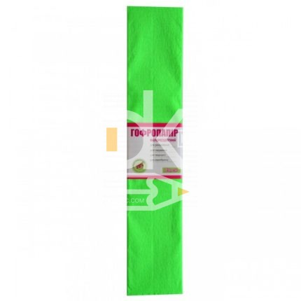 Бумага крепированная Колибри, 50*200см, 30г/м2, салатовая