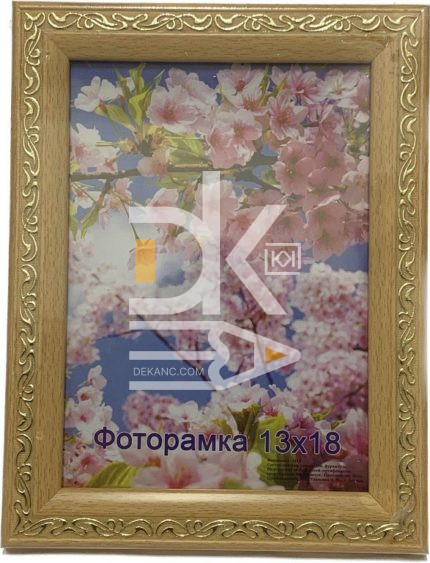 Рамка пластиковая 13*18см, Декор  23.21594, пластик, стекло