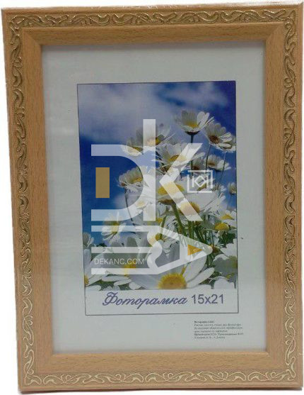 Рамка пластиковая 15*21см, Декор  23.21594, пластик, стекло