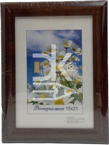 Рамка пластиковая 15*21см, Декор  27.3022, пластик, стекло