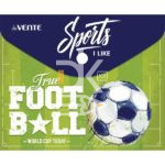 Папка конверт на кнопке deVENTE, А6, "FOOTBALL FAN", горизонтальная