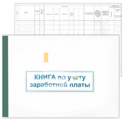 Книга учета заработной платы А3 на 30 работников 25л