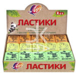 Ластик  Луч ZOO Z2 35*25*8мм, флуоресцентный, ассорти